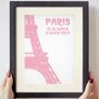 Personalised Paris Print, thumbnail 1 of 5