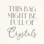 Full Of Crystals Cotton Tote Bag, thumbnail 4 of 4