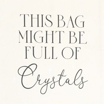 Full Of Crystals Cotton Tote Bag, 4 of 4