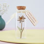 Miniature Flower Keepsake Bottle Teachers Gift, thumbnail 1 of 12