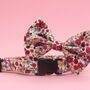 Poppy Floral Dog Collar, Bow And Lead Set, thumbnail 7 of 12