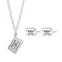 Sterling Silver Cassette Tape Jewellery Set With Stud, thumbnail 1 of 7