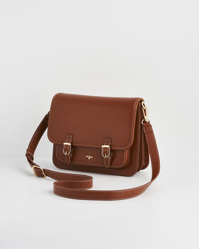 Into The Woods Tan Classic Satchel, 6 of 8