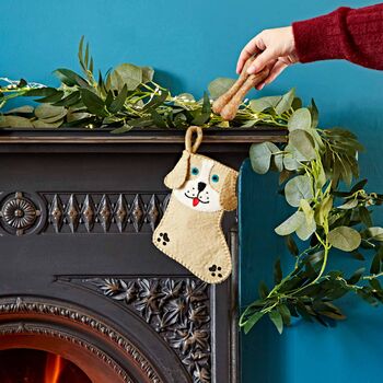 Felt Animal Christmas Stocking, 2 of 10