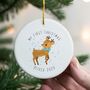 Personalised 1st Christmas Deer Decoration, thumbnail 2 of 7