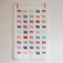Sheep Pattern Tea Towel, thumbnail 2 of 3