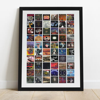 Heavy Metal Music Personalised Gift Greatest Metal Albums Of All Time, 3 of 9