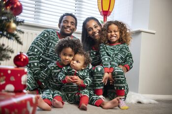 Christmas Pyjamas Family Matching Green, 5 of 11