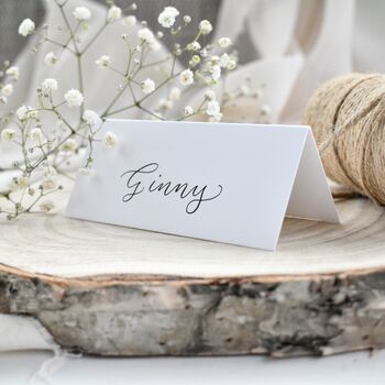 Personalised Calligraphy Wedding Place Name Card, 4 of 7