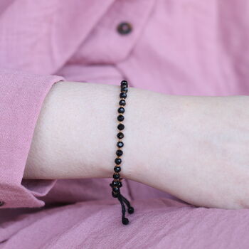 Black Beads Bracelet For New Borns And Adults, 2 of 6