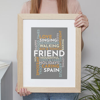 Personalised 'Use Your Own Words' Word Art Print, 4 of 7