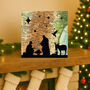 Nativity Scene Over Map Of Bethlehem Card, thumbnail 1 of 2