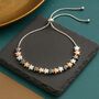 Mixed Metal Drawstring Star Bracelet, thumbnail 1 of 6