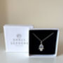 Sterling Silver Hamsa Hand Necklace With Evil Eye, thumbnail 4 of 8