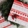 Red And White Assorted Christmas Wrapping Paper Set, thumbnail 6 of 6