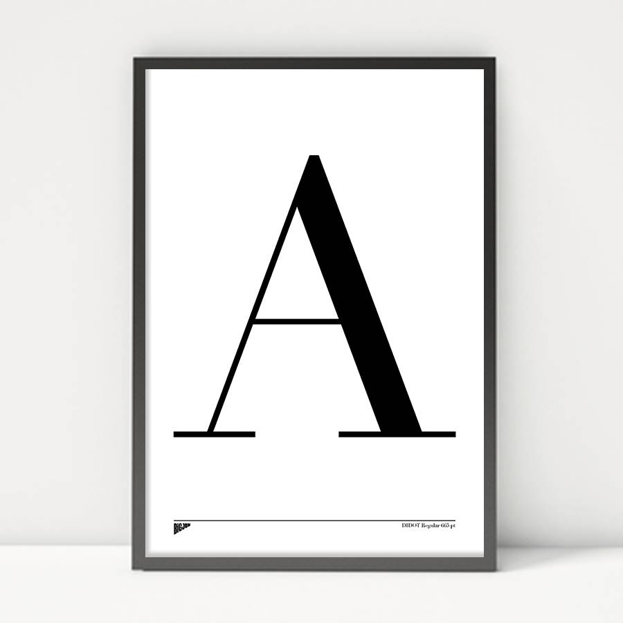 a4 alphabet print by bigjon notonthehighstreetcom