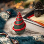 Hand Blown Glass Christmas Tree Sculpture – Forest Spiral Design, thumbnail 5 of 9