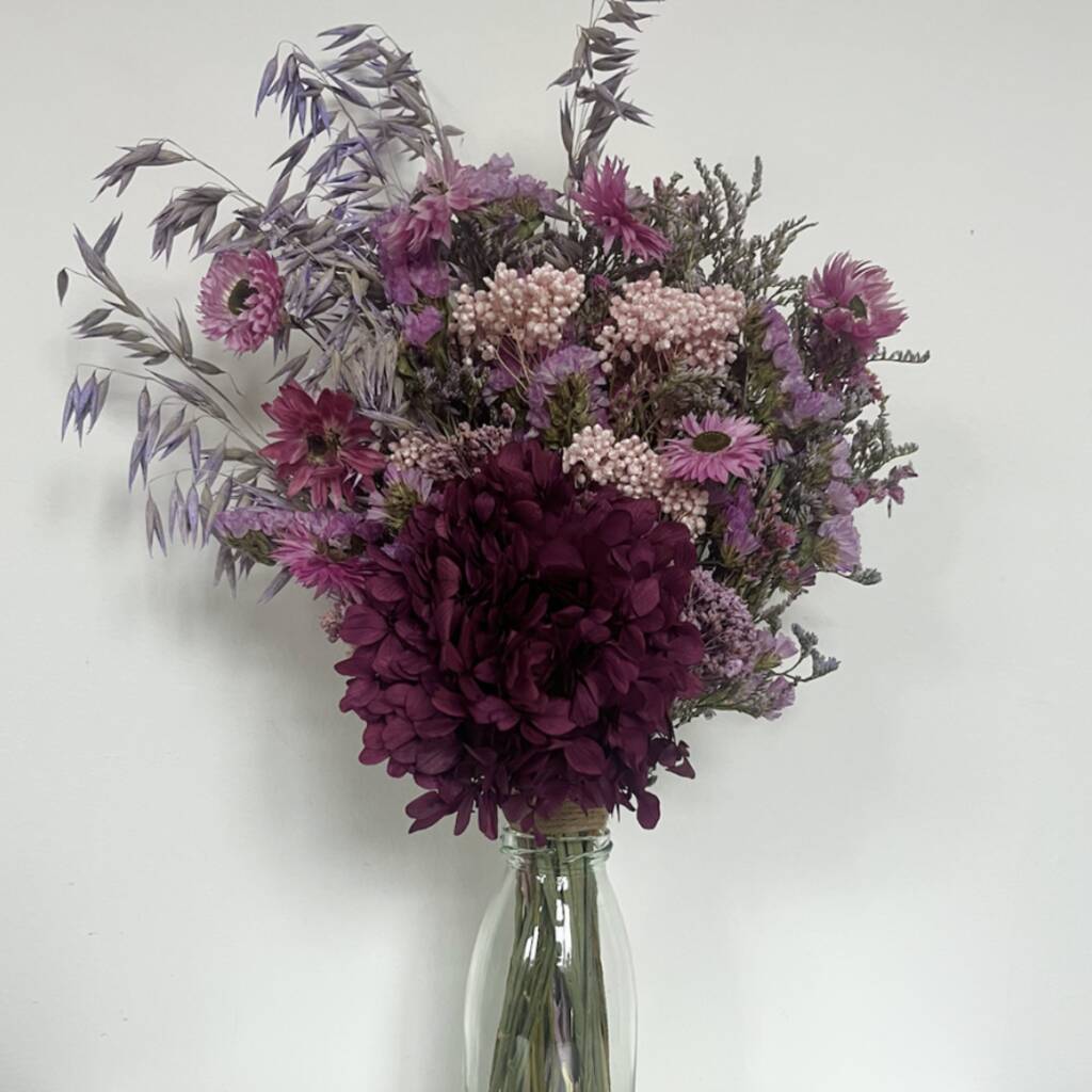 Purple Dried Flowers By Neon Knotz