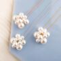 Pearl Cluster Statement Stud Earrings, thumbnail 10 of 11