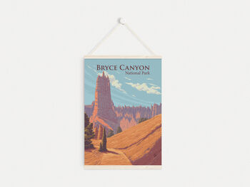 Bryce Canyon National Park USA Travel Poster Art Print, 6 of 8