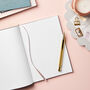 Personalised Classic Vegan Leather Notebook, thumbnail 4 of 10