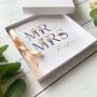 Handmade And Personalised Navy Floral Wedding Card, thumbnail 6 of 6