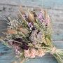 Wedding Dried Flower Bouquet Meadow Pinks Left, thumbnail 1 of 5