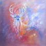 Stag In The Ether Oil Painting, thumbnail 2 of 9
