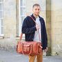 Personalised Brown Leather Holdall, thumbnail 4 of 12