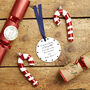 Personalised Message Ceramic Round Christmas Decoration, thumbnail 3 of 8