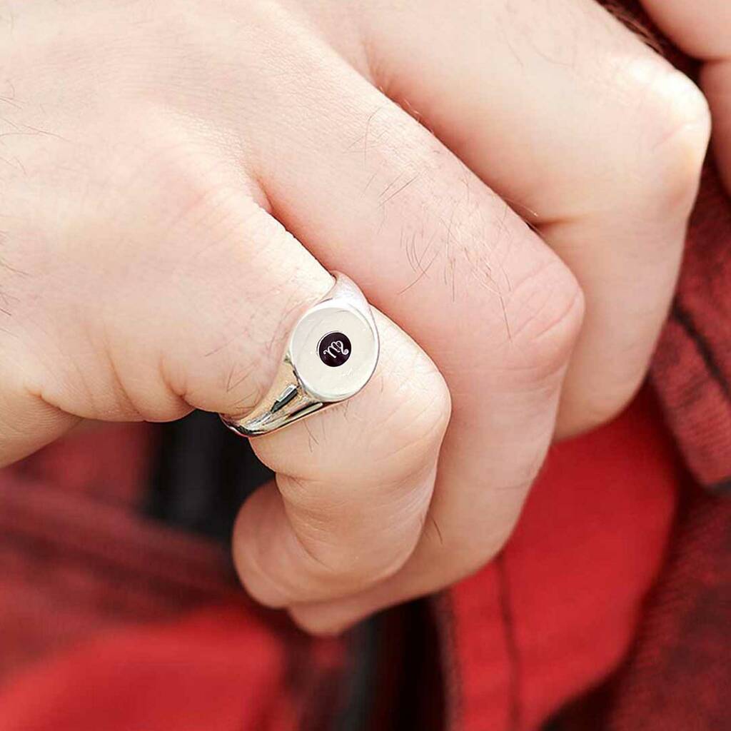 zodiac star sign silver ring by scarlett off the map jewellery