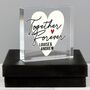 Personalised Valentines Crystal Token Gift, thumbnail 1 of 3