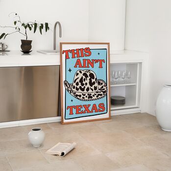 This Ain't Texas Print In Blue, 2 of 3