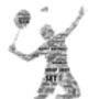 Badminton Player Personalised Print, thumbnail 2 of 2