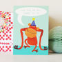 Personalised Bubble Orangutan Card, thumbnail 1 of 4