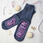 Personalised Charcoal And Hot Pink Socks, thumbnail 3 of 3