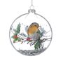 Christmas Robin Sequin Filled Bauble, thumbnail 4 of 4