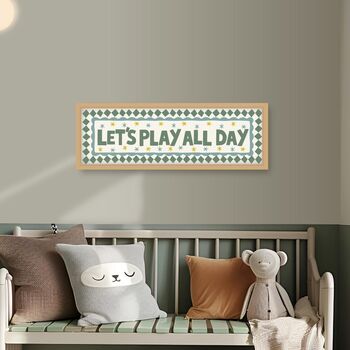 Let's Play All Day Framed Print, 6 of 9