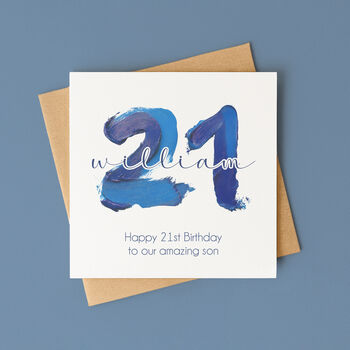 Personalised Birthday Card For Him – Any Age, 2 of 11