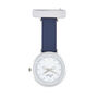 Rose Gold, Grey, Silver, Blue Leather Fob Watch, thumbnail 2 of 5