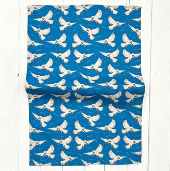 Peace Dove Organic Cotton Tea Towel, 4 of 4