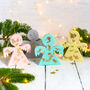 Pastel And Gold Jesmonite Christmas Tree Angel Decoration, thumbnail 1 of 3