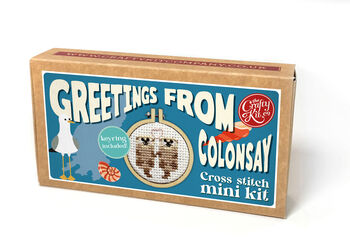 Greetings From Colonsay Mini Matchbox Cross Stitch Kit, 5 of 11