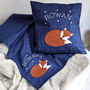 Liberty Fox Blanket And Cushion New Baby Gift Set, thumbnail 1 of 4