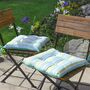 Citrus Stripe Alfresco Spring Garden Seat Pads, thumbnail 1 of 7