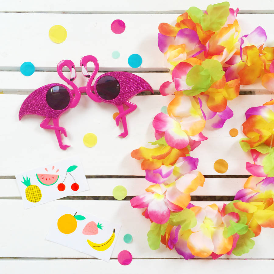tropical dress up props bundle by postbox party