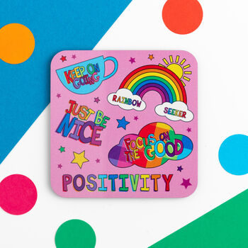 Pink Motivational Coaster, 2 of 5