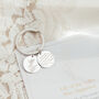 Personalised Silver Birth Flower Message Keyring, thumbnail 1 of 4