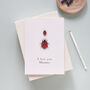 Personalised Ladybird Mother's Day Card, thumbnail 1 of 2