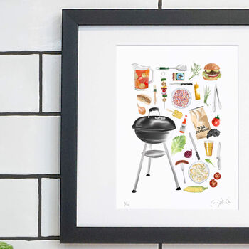 BBQ Illustrated Art Print, 3 of 3